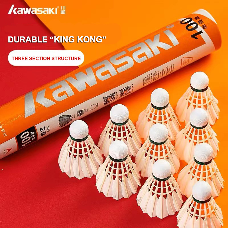 Badminton Event - Kawasaki King Kong 100/500 Feather ลูกแบดมินตันสําหรับคลับและการฝึกอบรม