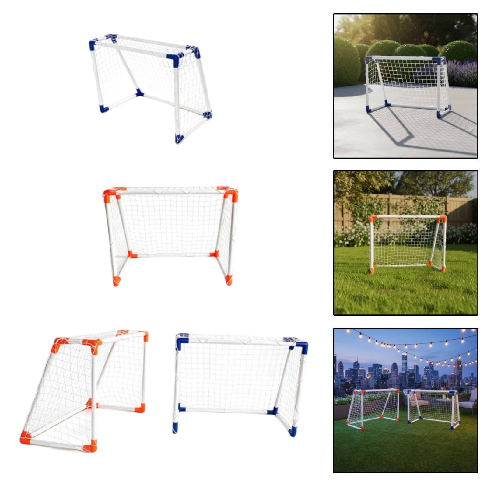 Training Net Mini - โกลฟุตบอลเด็กแบบพกพา ตาข่ายฝึกซ้อมขนาดเล็ก โครงพลาสติก ประกอบง่าย สำหรับกีฬาในร่มและกลางแจ้ง