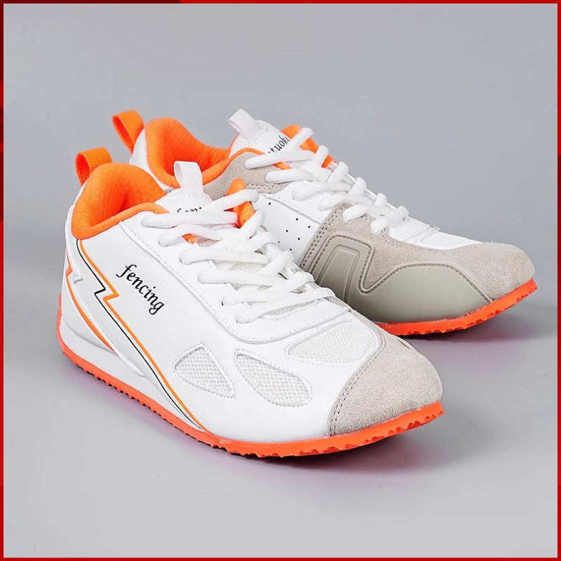 Badminton Kids - 2025 ใหม่เด็กฟันดาบรองเท้าผู้หญิงหนังนิ่ม PU หนัง Fencer รองเท้าผ้าใบ