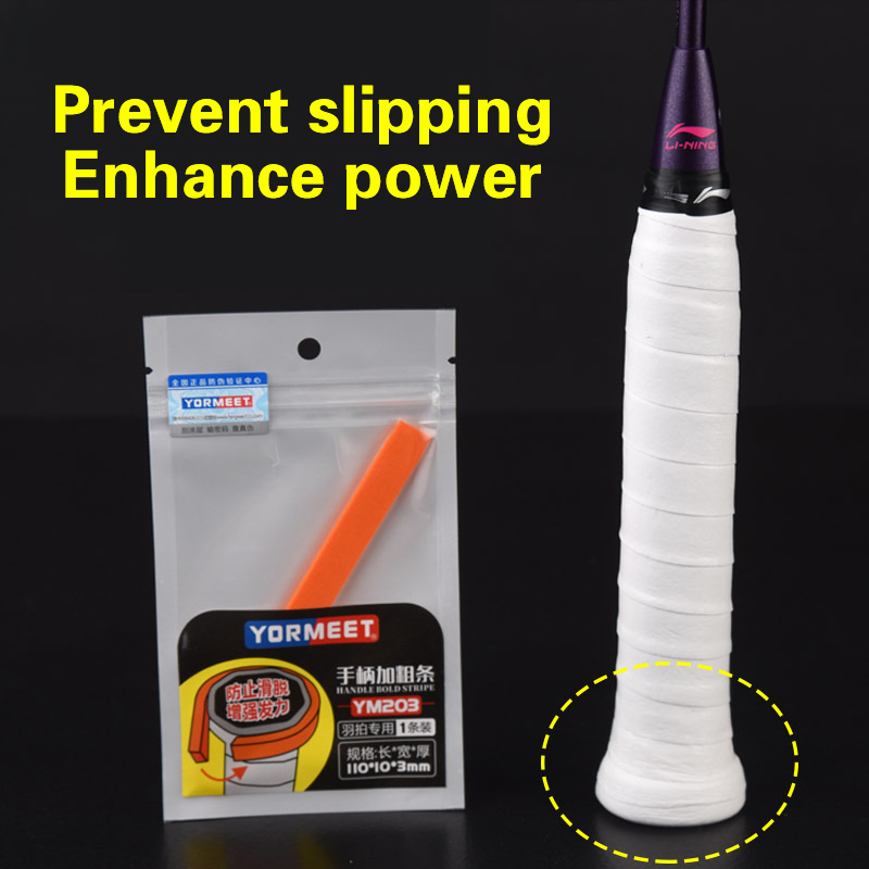 Badminton Grip - เทปพันด้ามจับไม้แบดมินตันแบบหนา สำหรับไม้เทนนิส กันลื่น เพิ่มพลัง ป้องกันการลื่นหลุดจากมือ