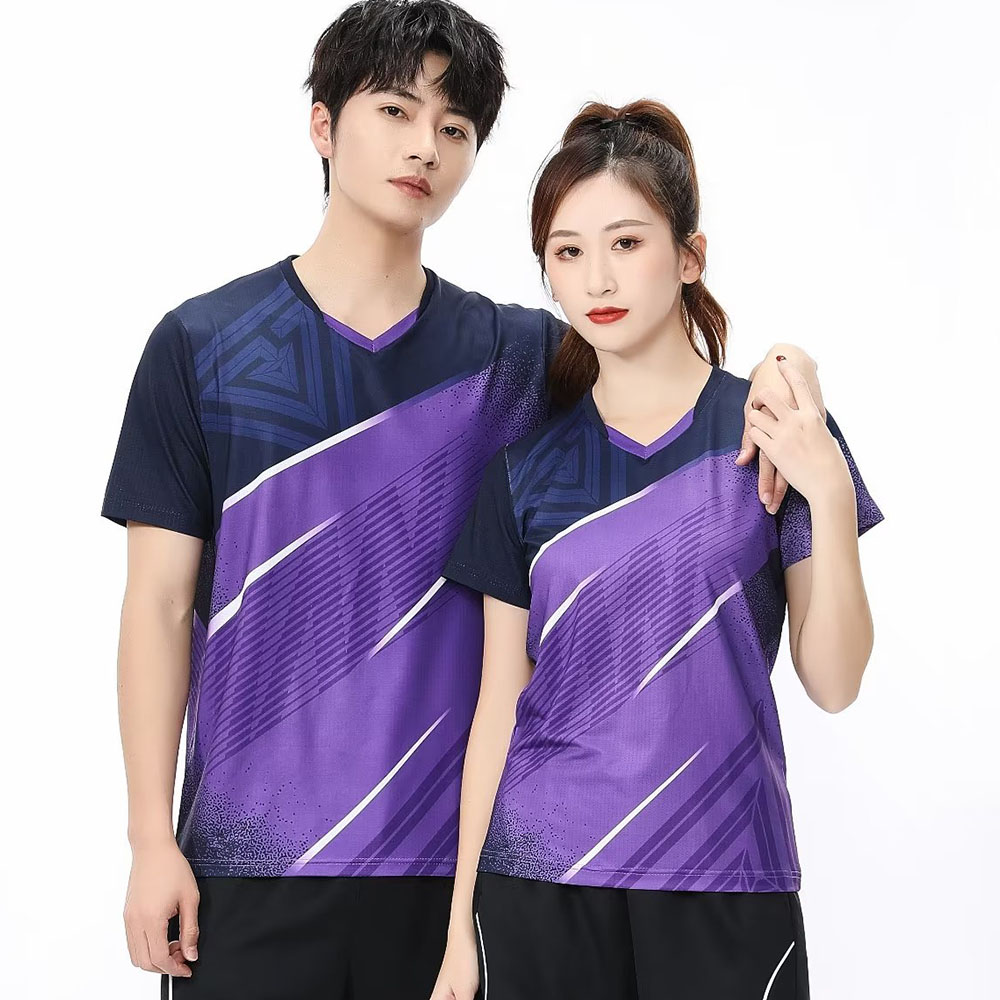 Badminton Kids - เสื้อยืดผู้ชายผู้หญิงเทนนิสเด็กปิงปองแขนสั้น Baju atasan olahraga แห้งเร็วคู่ครอบครัววอลเลย์บอลแบดมินตันฤดูร้อน2023