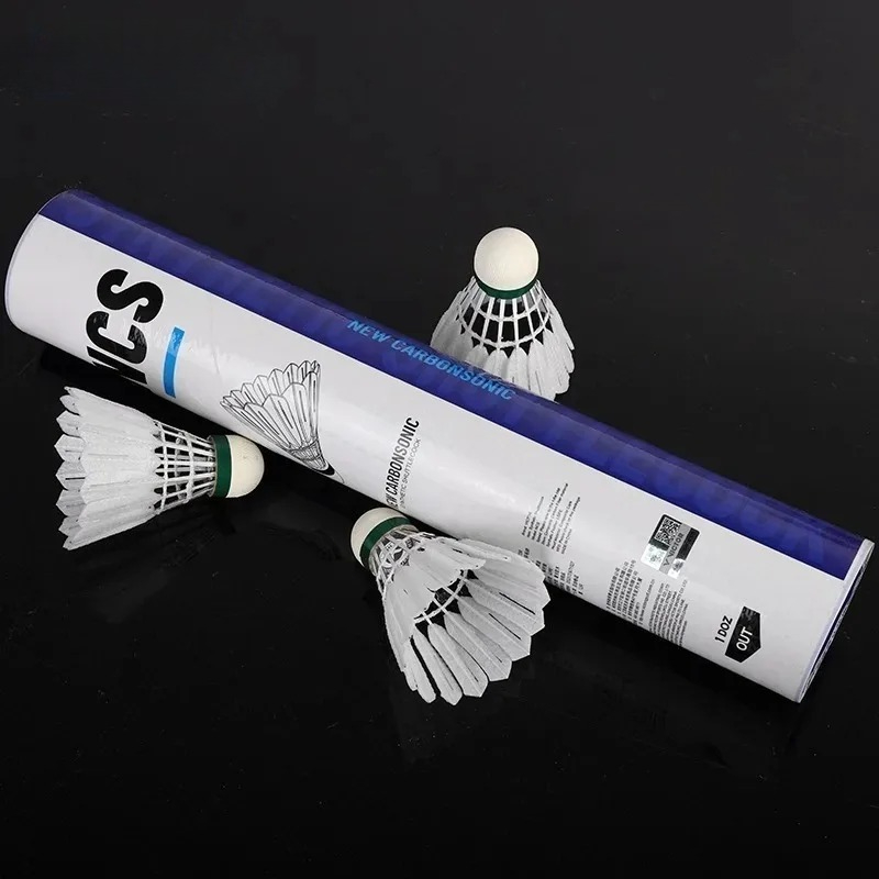 Nylon Shuttlecock 12 - ลูกขนไก่แบดมินตัน NCS คาร์บอน 12 ลูก ทนทาน