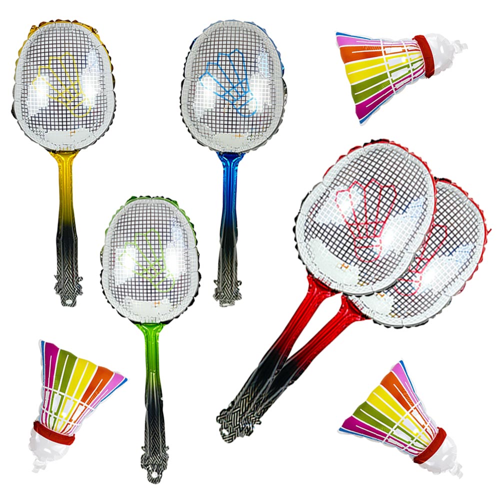 Badminton Event - ลูกขนไก่แบดมินตัน สีเขียว แดง น้ำเงิน ทอง ไม้แบดมินตัน