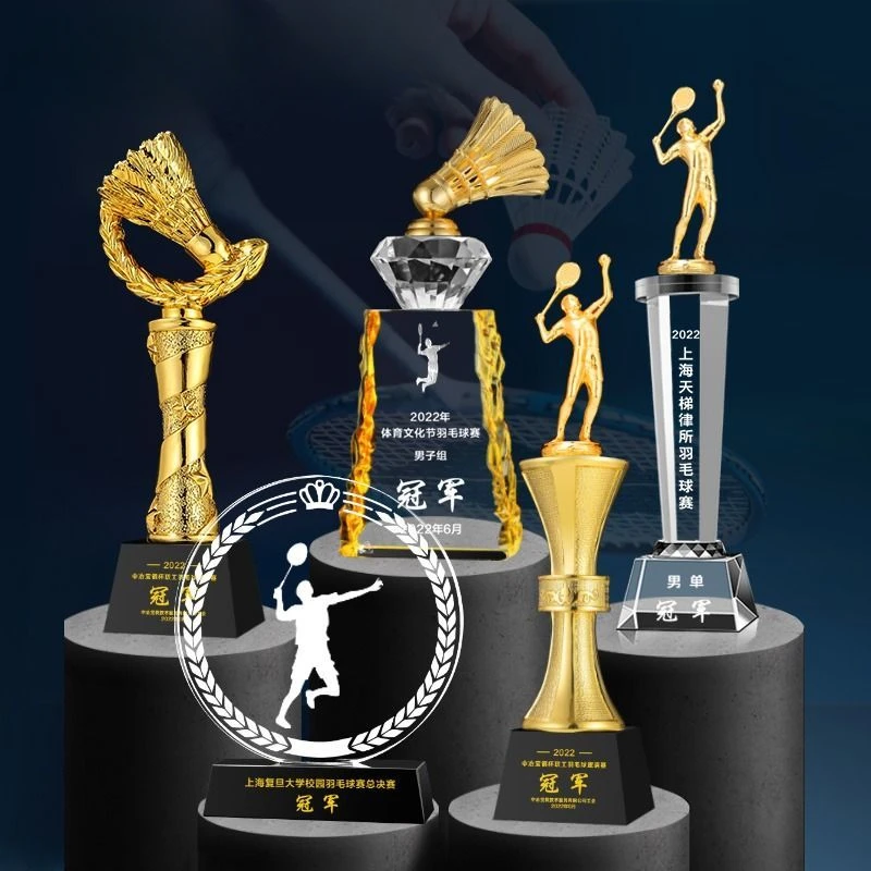 โล่รางวัลแบดมินตันโลหะและเรซิ่ - Badminton Event บทวิจารณ์และราคา