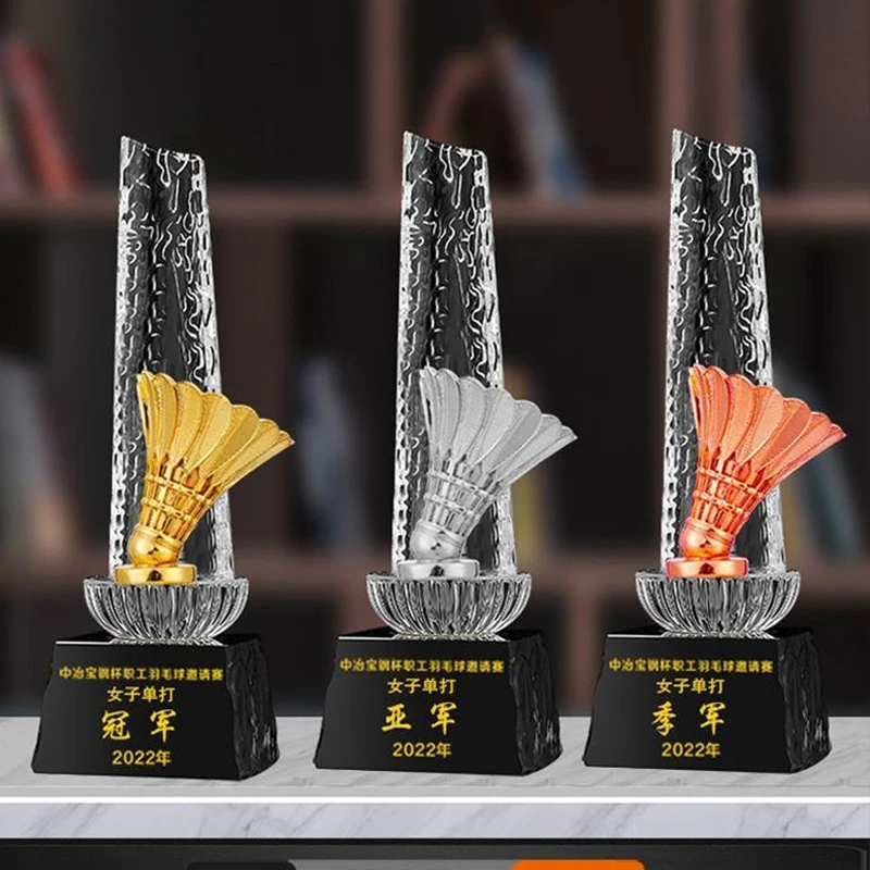 โล่รางวัลแบดมินตันโลหะและเรซิ่ - Badminton Event บทวิจารณ์และราคา