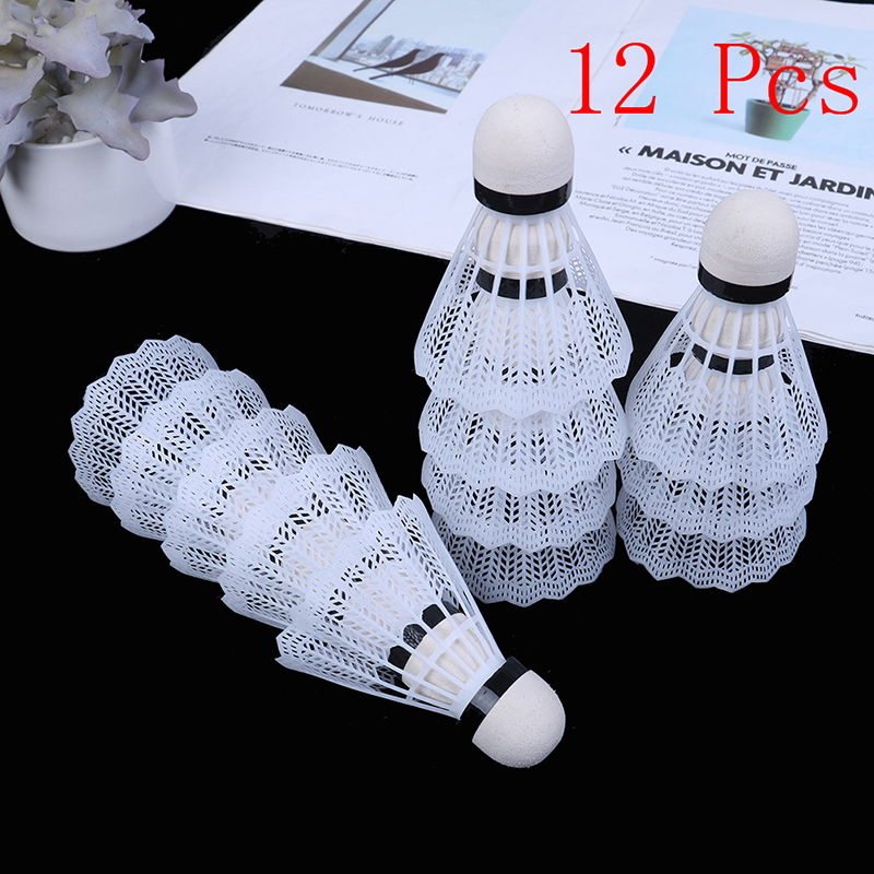 12ชิ้นลูกขนไก่แบดมินตันพลาสติก - Badminton Event บทวิจารณ์และราคา