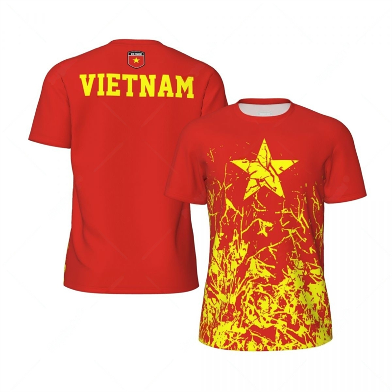 เวียดนามธงกราฟิกฟุตบอลเสื้อ T  - Badminton Vietnam บทวิจารณ์และราคา