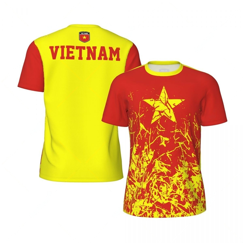 เวียดนามธงกราฟิกฟุตบอลเสื้อ T  - Badminton Vietnam บทวิจารณ์และราคา