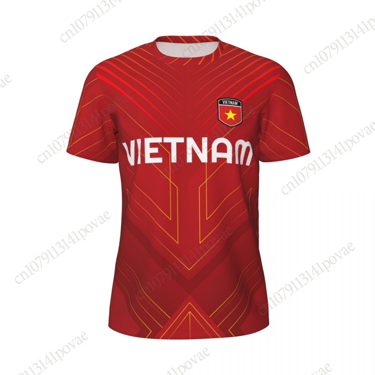 เสื้อยืดลายธงชาติเวียดนามผู้ชา - Badminton Vietnam บทวิจารณ์และราคา