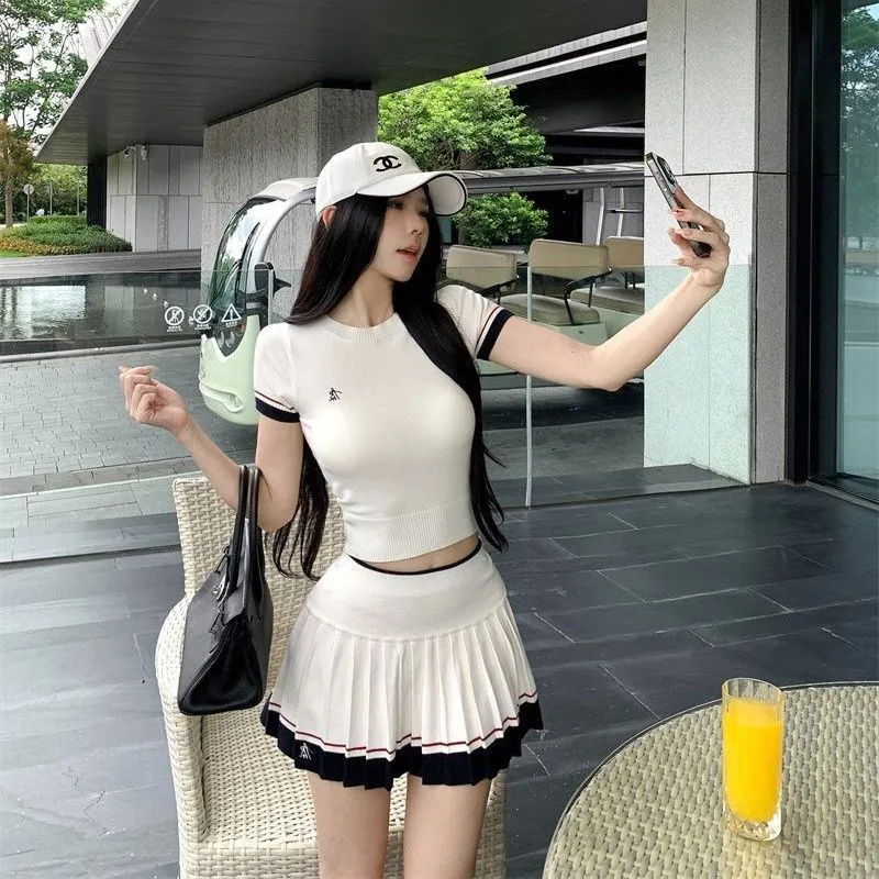 ชุดฤดูร้อนสไตล์เกาหลีแบบสองชิ้ - Badminton Korea บทวิจารณ์และราคา