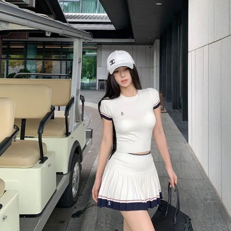 ชุดฤดูร้อนสไตล์เกาหลีแบบสองชิ้ - Badminton Korea บทวิจารณ์และราคา
