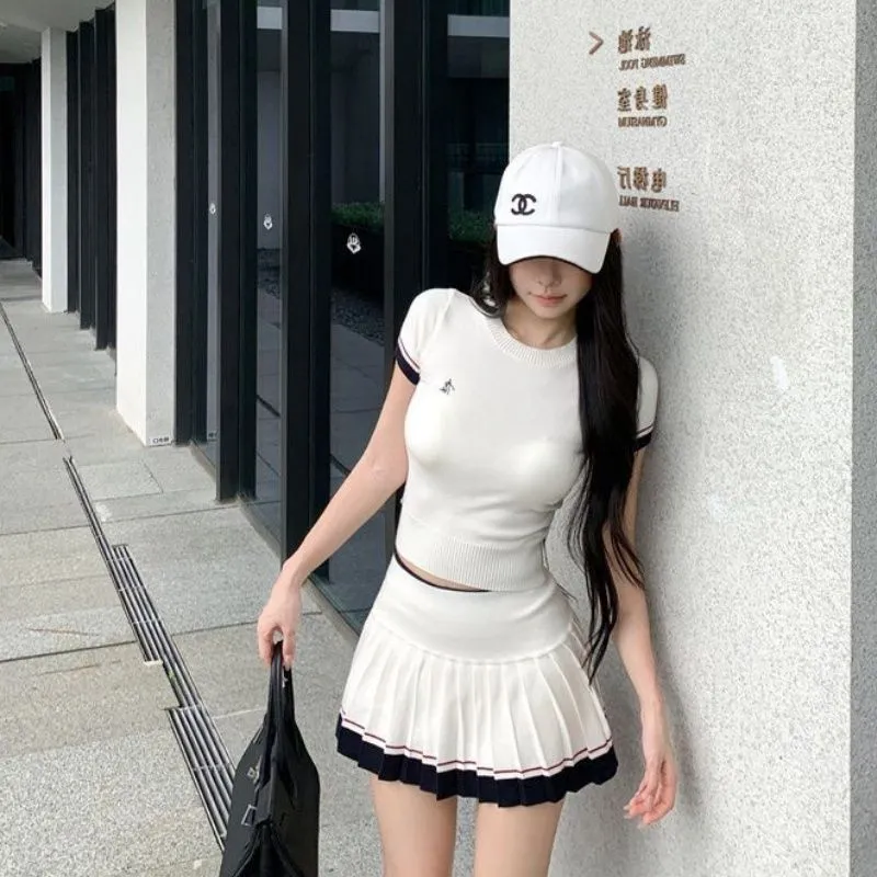 ชุดฤดูร้อนสไตล์เกาหลีแบบสองชิ้ - Badminton Korea บทวิจารณ์และราคา