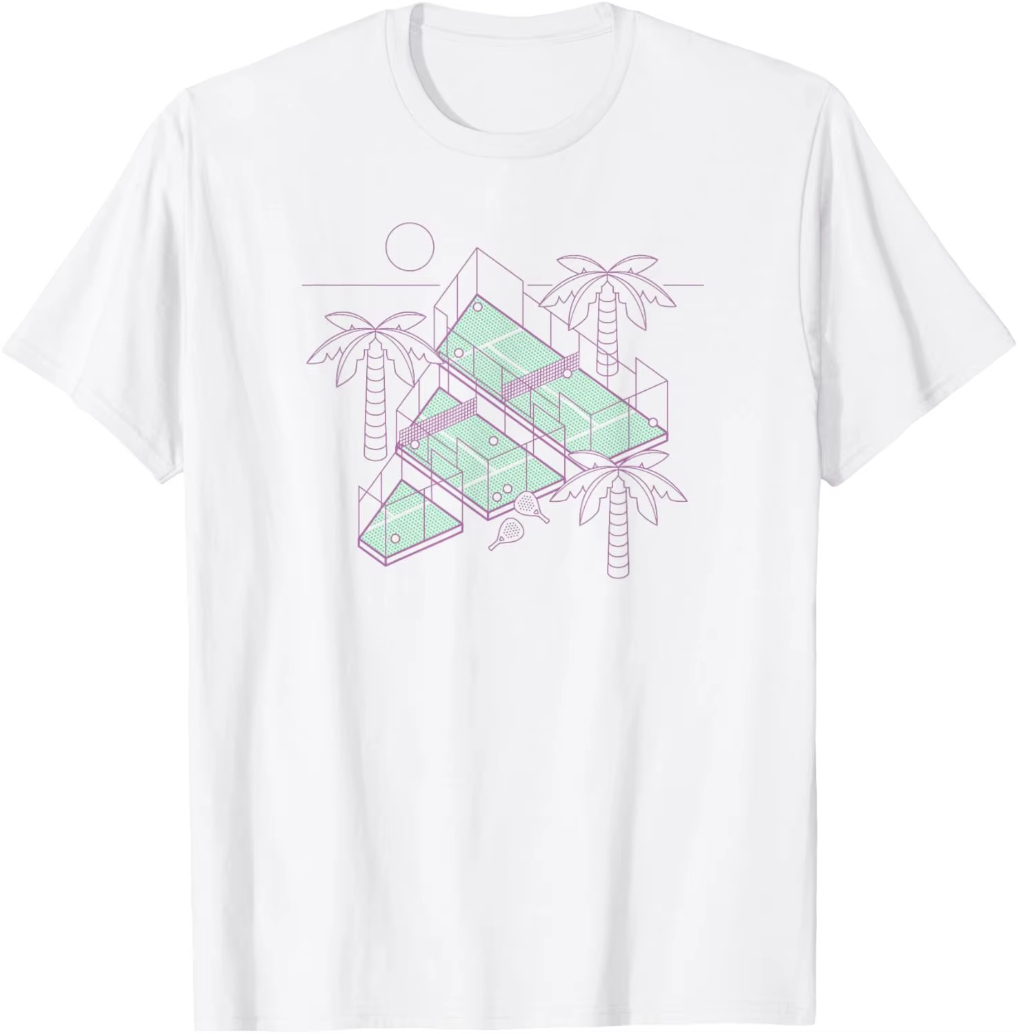 เสื้อยืดลายกราฟิกโลโก้กีฬาเทนน - Badminton Icon บทวิจารณ์และราคา